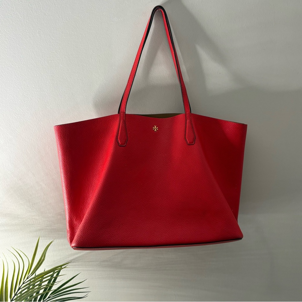 Tory Burch Red Tote Bag
